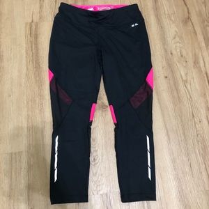 Work out pants black and pink